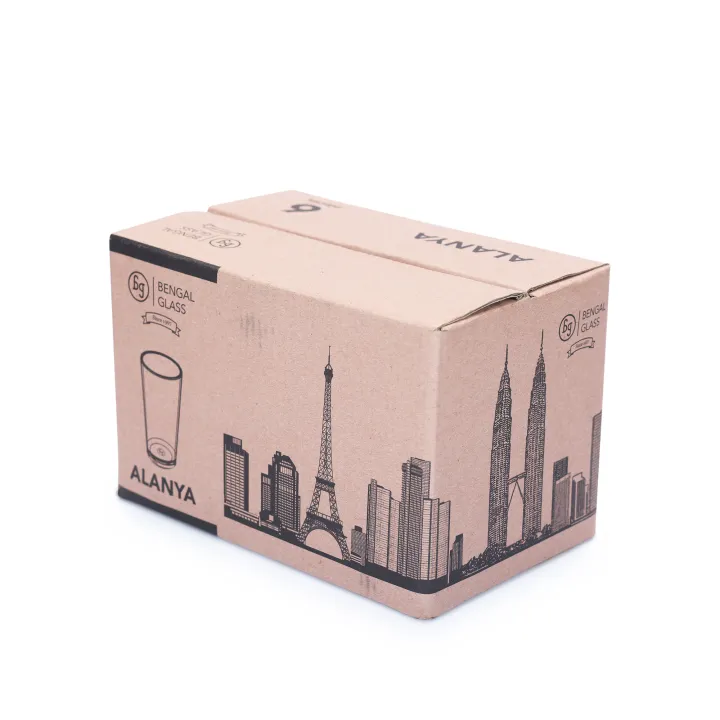 Bengal%20Glass%20%7C%20Alanya%206%20Piece%20Glass%20Tumbler%20Set%20%7C%20260%20ml%20Clear%20Drinking%20Glasses%20-%20Image%205