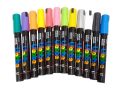 acrylic markers for painting by ulebbe 12 colours no 1001 professional water based pigment ink non toxic strong adhesion and sun proof waterproof no fading suitable for people aged 6 to 14 and above it contains small parts keep children from swallowing. 