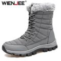 Men New Cotton Shoes Waterproof and Cold Proof Long Boots for Men Outdoor with Thick Velvet and Warmth Snow Boots Big Size 48.
