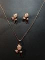 Cute Rose necklace for girls | Rose neckalce and earrings for girls | Aesthetic jewellery for girls. 