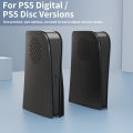HONCAM Premium ABS Cover Shell for PS5 Game Console, Disc & Digital Console Cover Plates Anti-Dust Protective Shell Covers Black. 