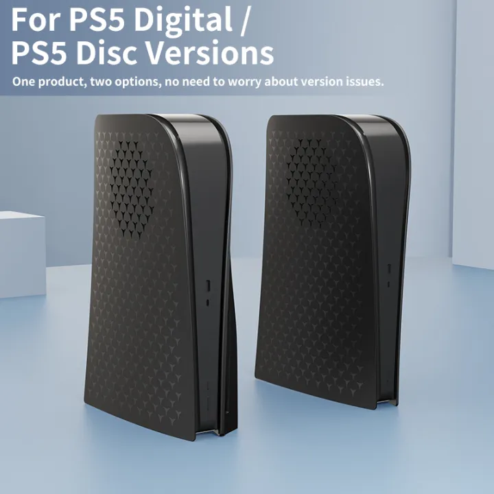 HONCAM%20Premium%20ABS%20Cover%20Shell%20for%20PS5%20Game%20Console,%20Disc%20&%20Digital%20Console%20Cover%20Plates%20Anti-Dust%20Protective%20Shell%20Covers%20Black%20-%20Image%205