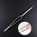 1Pc Multifunction Stainless Steel Nail Art Shaping Tweezers Cross Nail Clip Manicure Tools Fashion New Nail Art Tool. 