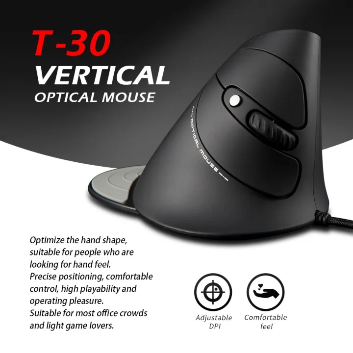 ZELOTES%20T-30%20Mouse%20Wired%20Optical%20Mouse%20Vertical%20Mouse%20USB%20Wired%20Gaming%20Mouse%206%20Keys%20Ergonomic%20Mice%20with%203200%20DPI%20for%20PC%20Laptop%20-%20Image%202
