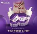 Jessica Hand & Foot Meni Pedi Treatment Kit  - 6Pcs Salon Pack (1000ml Bottle & 500gm Jar). 