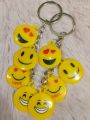 Wonderful Key Ring with Cute Emoji Design Pack of 2. 