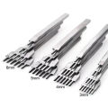 3MM 1/2/4/6 Prong DIY Leather Hole Punch Tool Leather Stitching Tools Diamond Chisel Leather Carving Punch Hole Work.