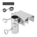 Parasol Holder Patio Umbrella Clamp Patio Umbrella Holder Bench Deck Umbrella Stand for Bleachers Deck Chair Desk. 