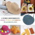 1.5mm 200m Polypropylene Macrame Cord Yarn  art cord yarn Colored Knitting Crochet Bag Cord Crafts for Hangings Underplate Rug. 