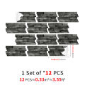 KUUJOJO Self-adhesive faux marble tile decorative wall stickers for kitchen, bathroom, living room, dining room and more.. 