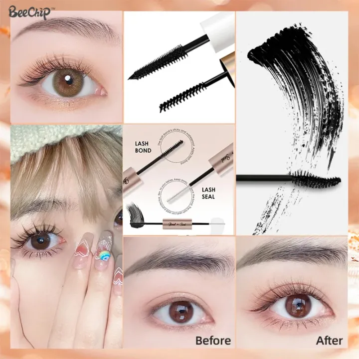Dual Eyelash Mascara Eyelash Defining Fluid Create Thin, Curly Eyelashes Waterproof Non-Fluffing Styling Thickness Brush Head