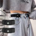 2pcs/set No Buckle Elastic Belt For Women Men Unisex Stretch Belt For Pants Jeans Casual Buckle Free Adjustable Invisible Belt. 