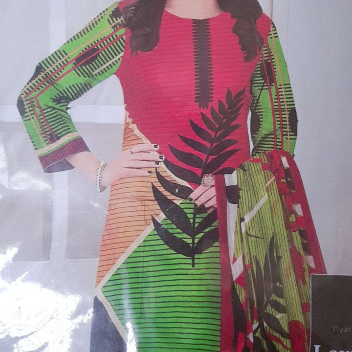 Un-stiched LAWN FABRIC suit for girls/women