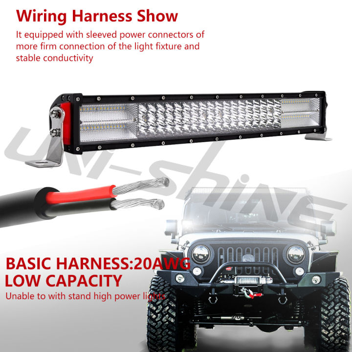 UNISHINE%20LED%20Light%20Bar%203M%20Wiring%20Harness%20Kit%20Universal%20LED%20Wiring%20Harness%20IP69%20For%20Auto%20UTV%20ATV%20Offroad%20Boat%20120inch%2012V%2024v%20-%20Image%206