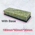 Natural Green Agate sharpening stone Whetstone Fine Grinding Polishing Shaved bar kitchen knife sharpener honing tool10000 Grit. 