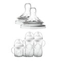 Silicone Nipple Accessories, 5.5cm Wide Mouth, Natural Shape, Skin-Friendly Silicone, For Baby Bottles, Easy to Clean.