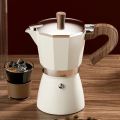 300ml Expresso Wooden Handle Moka Pot Food Graded Aluminium Alloy. 