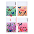 50pcs 7x10cm Transparent Butterfly Plastic Self Adhesive Opp Bags Pouches for DIY Jewelry Packaging Candy Cookie s Bag. 