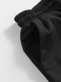Women's sports shorts and sweatpants solid color pants with pockets and drawstrings loose knitted sweatpants. 
