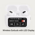 "A10 Earbuds Wireless Bluetooth Pro – LED Display, Touch Control, Long Battery, HD Sound for Android & iPhone". 