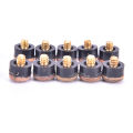 10PCs Screw On Cue Tips For Billiard Pool Cue Stick and Snooker Cue Parts. 