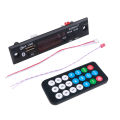Kebidu Wireless Bluetooth 9V 12V MP3 WMA Decoder Board MP3 Player Car Audio USB TF FM Radio Module with Remote Control For Car.