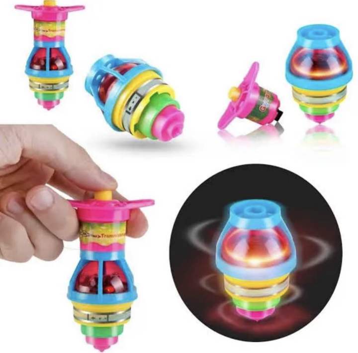 LED Flashing Spinning Top 2026 Light Up Gyroscope Spinner Tops Flash Peg-Top Spinner For Children Classic Kids Toys Luminous