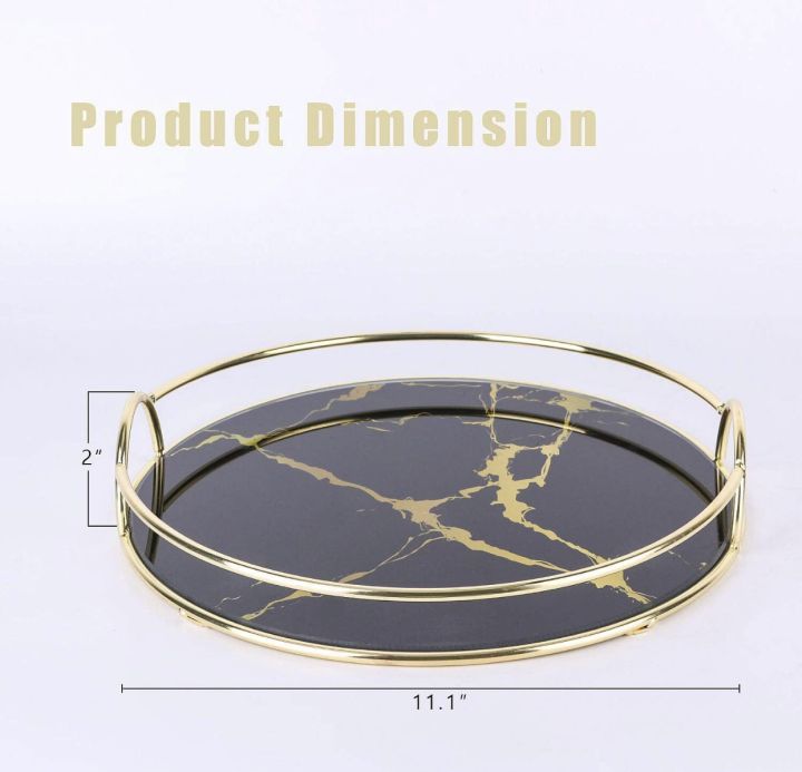 Round Iron Glass Tray, for Serving, Feature : Durable and serving tray , Good Quality