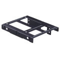 2.5 To 3.5 Inch Hard Disk Bracket Hard Dual Desktop SSD Mounting Bracket Internal Adapter Support Two 2.5" HDDs or SSDs Drives. 