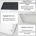 6 LED Solar Stair Lights Waterproof Outdoor Step Fence Lamp for Deck Path Garden Yard. 