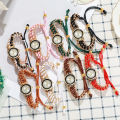 Women's Watch Fashion Braided Rope Bracelet Quartz Watches.