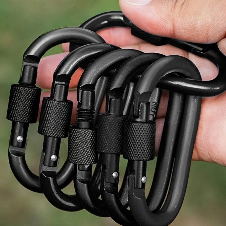 4Pcs%20Aluminum%20Alloy%20D-Ring%20Carabiner%20Hammock%20Hook%20Hook%20Organizer%20Shopping%20Bag%20Clip%20Hook%20for%20Outdoor%20Hiking%20Travel%20Backpack%20-%20Image%207