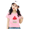 Fashion Fun Fruit graphic t shirts for Kids Creative t shirt Girls Cartoon Pineapple /Watermelon Printed Short Sleeve Tops. 