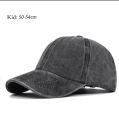 Men's & Women's Plain Colour Denim Washed Baseball Cap Snapback Hats. 