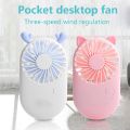USB Rechargeable Portable Handheld Mini Poket Fan.