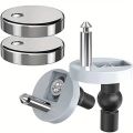 2Pcs Toilet Seat Fittings Quick Release Toilet Seat Fixings Hinge Fixing Top Fix Nuts Screws Toilet Seat Screws Replacement.