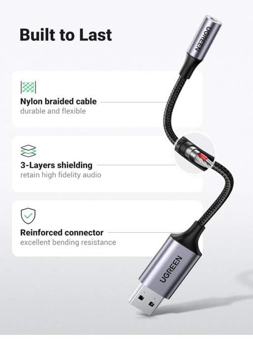 UGREEN%20USB%20to%203.5mm%20Jack%20Audio%20Adapter%20Sound%20Card%20Support%20Mic%20TRRS%20Headphone%20DAC%2024bit%2096kHz%20Nylon%20Braided%20USB%20to%20Aux%20Jack%20Compatible%20with%20Windows%20Mac%20Linux%20PC%20PS5%20PS4%20Switch%20Speaker,%209.8%20Inch%20-%20Image%205