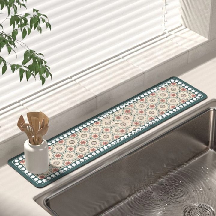 VIKAMA Faucet Drain Gasket Anti-Slip Multi-Functional Water Pad ...
