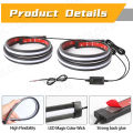 Car LED Emergency Flash Warning Lamp Strobe Strip Daytime Running Light Flexible Pedal Light Bar Waterproof With Remote Control. 