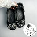 Korean Style Sliver Metal Chain Shoes Charm Set Women Summer 2026 Punk Metal Butterfly Clogs Accessories Women Clogs Decoration. 
