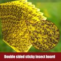 10pcs Strong Fruit Fly Traps Bugs Yellow Sticky Board Pest Control Insect Killer Two-sided Glue Paper Trap for Kill Pests. 