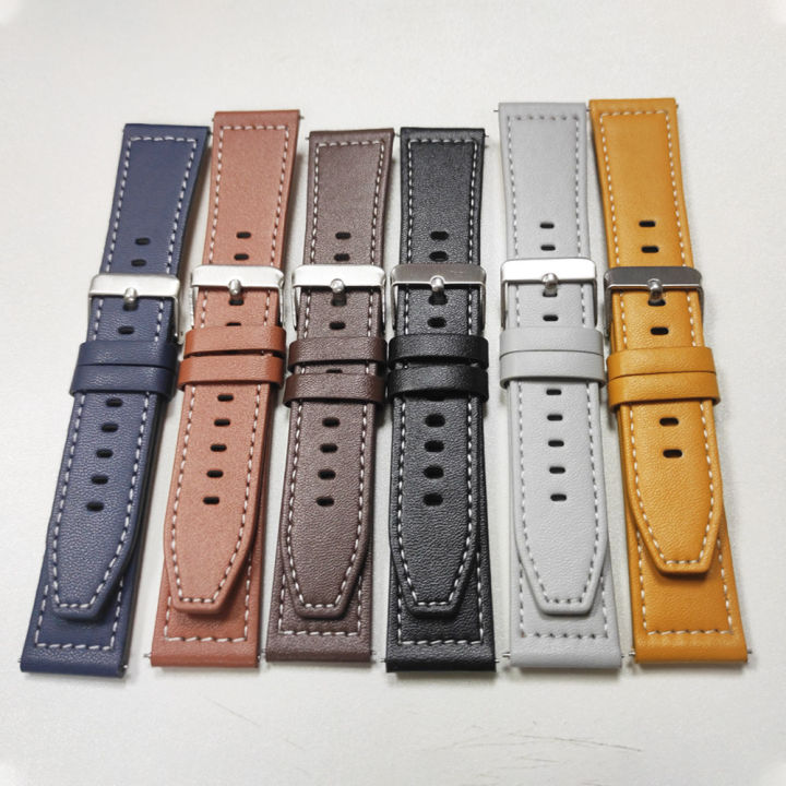 20mm%2022mm%20Leather%20Watch%20Band%20For%20Huami%20%20BALANCE%202%20Sports%20Strap%20%20Bip%206%205/Active%202%20Replacement%20Wristband%20Accessories%20-%20Image%204