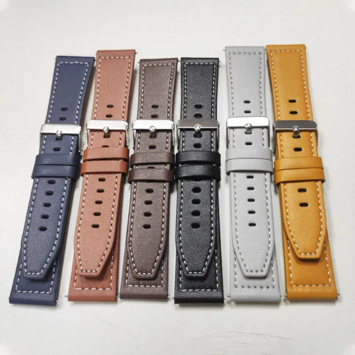 20mm%2022mm%20Leather%20Watch%20Band%20For%20Huami%20%20BALANCE%202%20Sports%20Strap%20%20Bip%206%205/Active%202%20Replacement%20Wristband%20Accessories%20-%20Image%204