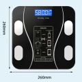 1Pcs USB Smart Body Fat Scale Rechargeable Digital Electronic Precise Weighing Balance With App 13 Metrics For Home Bathroom Gym.