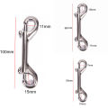 65mm/88mm/100mm Double Ended Scuba Diving Hook - Stainless Steel Eye Bolt Snap Hook Quick Link Carabiner. 