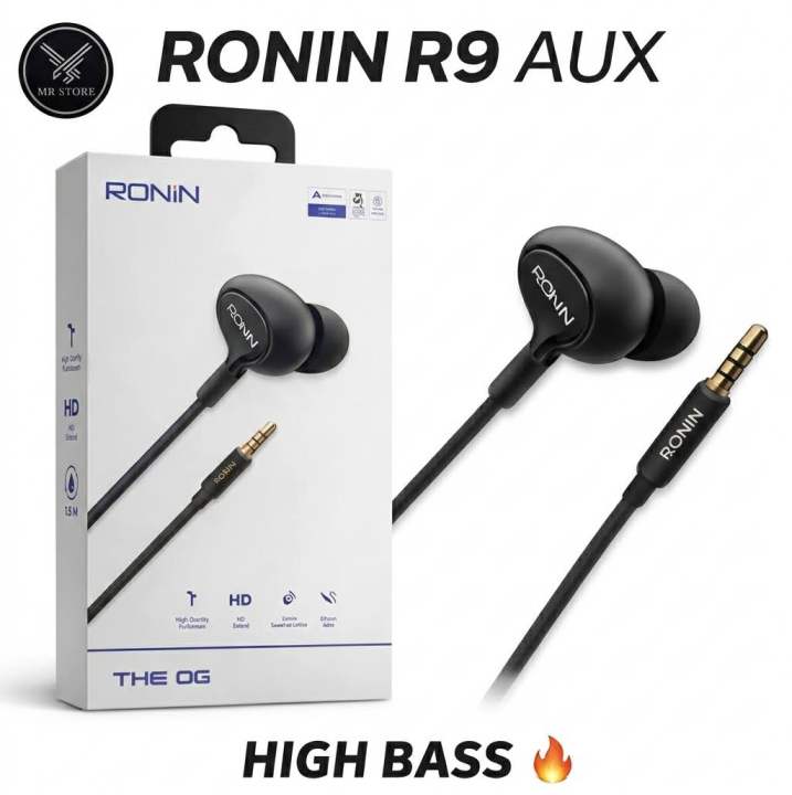 Ronin R-9 Original 3.5mm Handsfree with HD Sound for Calls, Music and Gaming