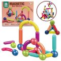 64 Pes Magnetic Blocks Set Toy Magnetic Bar Constructor Building Blocks Montessori Educational Kids Toys For Children Early Educational Toys Set, Magnetic Building Sticks Kit Kids Gift for Age 3+, Recreational Building Sticks Block Set. 