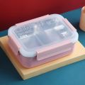 Japanese Style Air Tight And Leakproof Water Injection Food Containers With Two Compartments 1200ml. 
