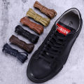 1 Pair Shoelaces 0.8 CM Waxed Cotton Width Flat Waterproof Shoe Laces Unisex Boots Casual Sneakers Shoelace Leather Shoe Lace. 
