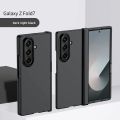 PC Skin Texture Hard Shell Phone Case for Samsung Galaxy Z Fold 7 6 5 3 4 ZFold7 with Hinge Protection Cover.